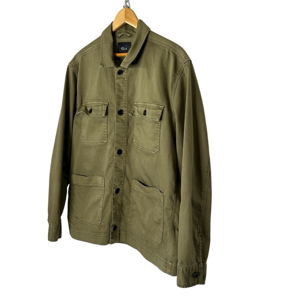 RAILS Mens XL Franklin‎ Green Shadow Button Up Pockets Field Utility Coat Jacket - Picture 2 of 12